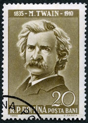 Image of great public speaker Mark Twain. 
