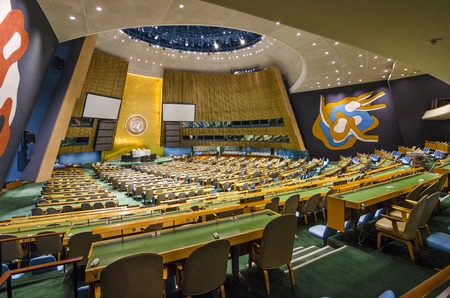 Stock photo of the United Nations General Assembly.