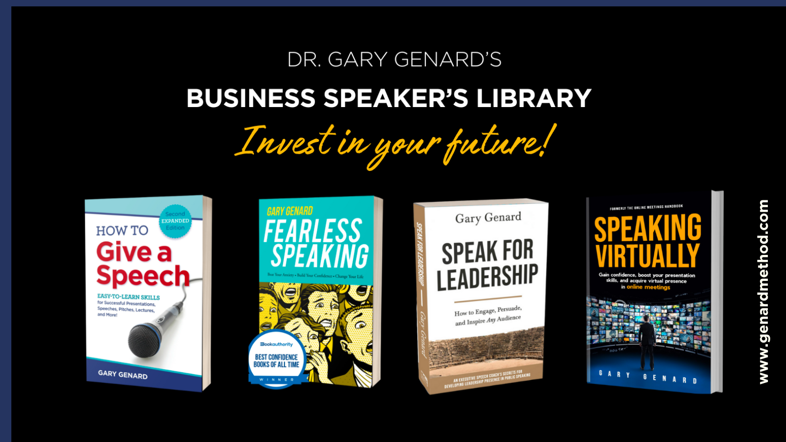 Speech expert Dr. Gary Genard's Business Speaker's Library