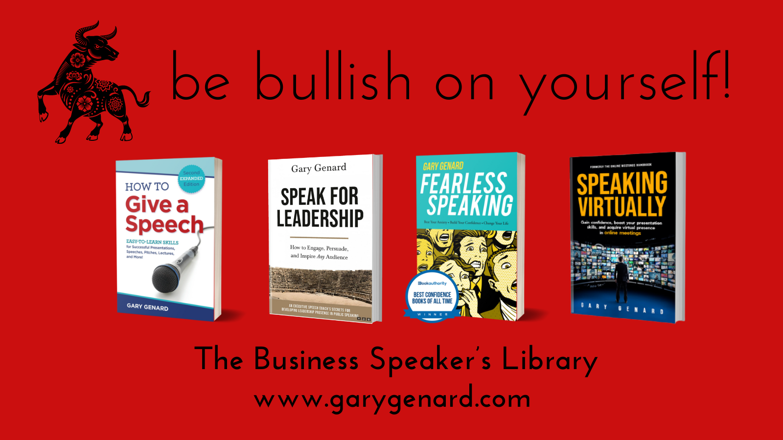 Dr. Gary Genard's Business Speaker's Library, available exclusively at The Genard Method.