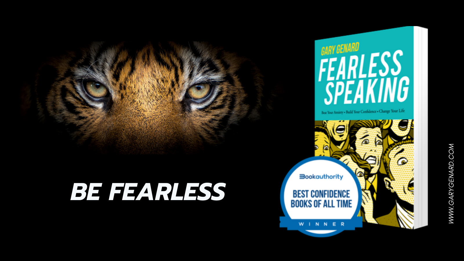 Overcome your fear of public speaking with Dr. Gary Genard's book, Fearless Speaking.