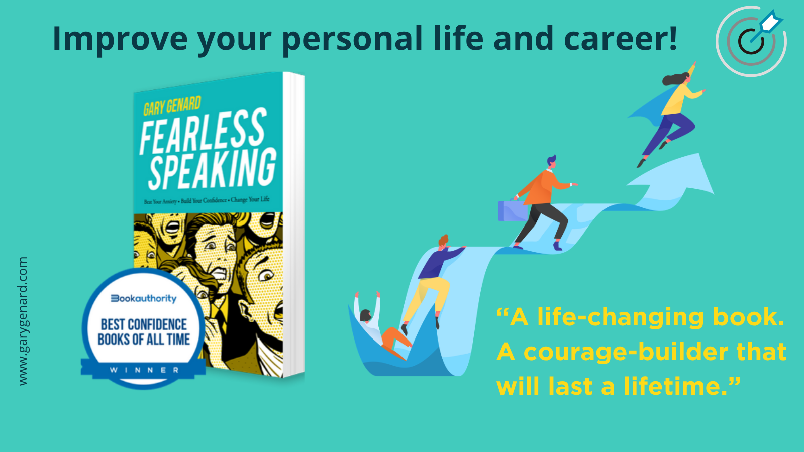 Dr. Gary Genard's book, Fearless Speaking - Named One of the 100 Best Confidence Books Of All Time