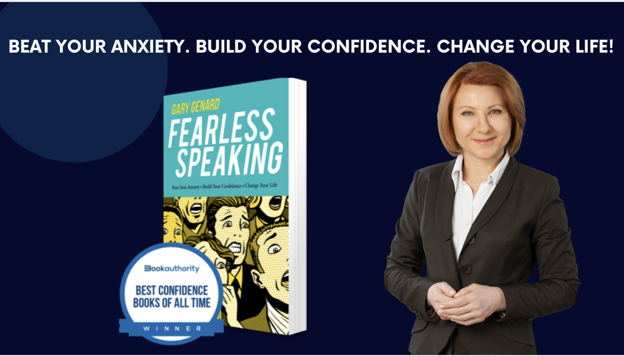 Dr. Gary Genard''s book on overcoming speaking fear, Fearless Speaking.