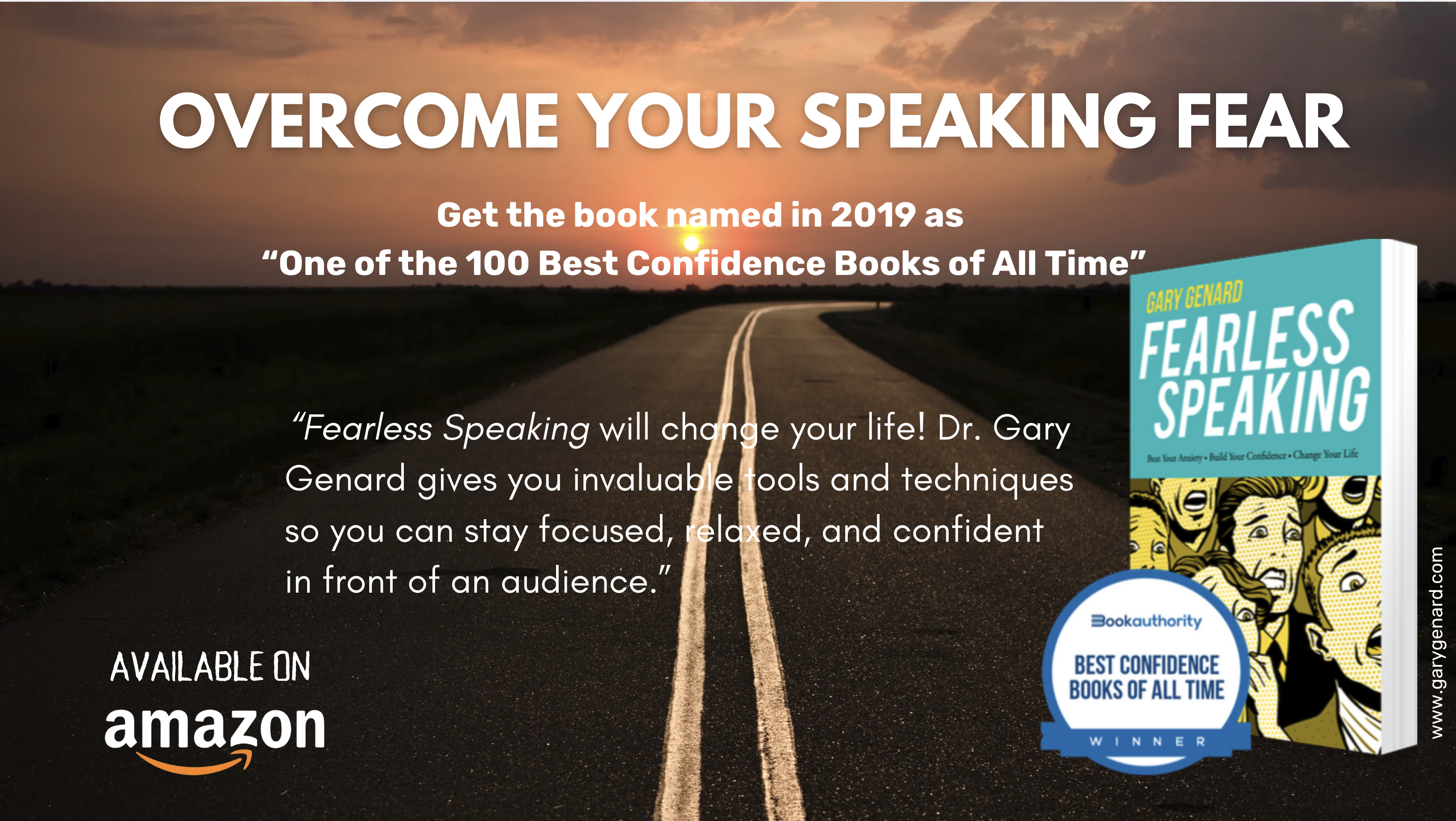 Dr. Gary Genard's book, Fearless Speaking, named as One of the 100 Best Confidence Books of All Time