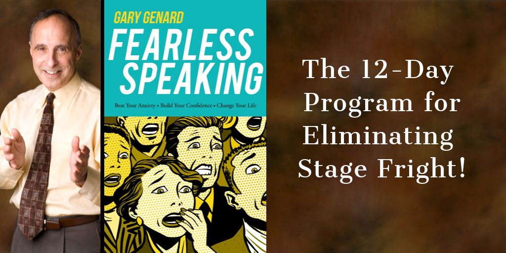 Dr. Gary Genard's Fearless Speaking, one of the 100 best confidence books of all time.