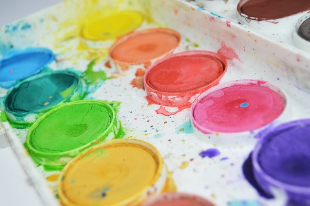Painter's palette illustrating variety is the spice of life.