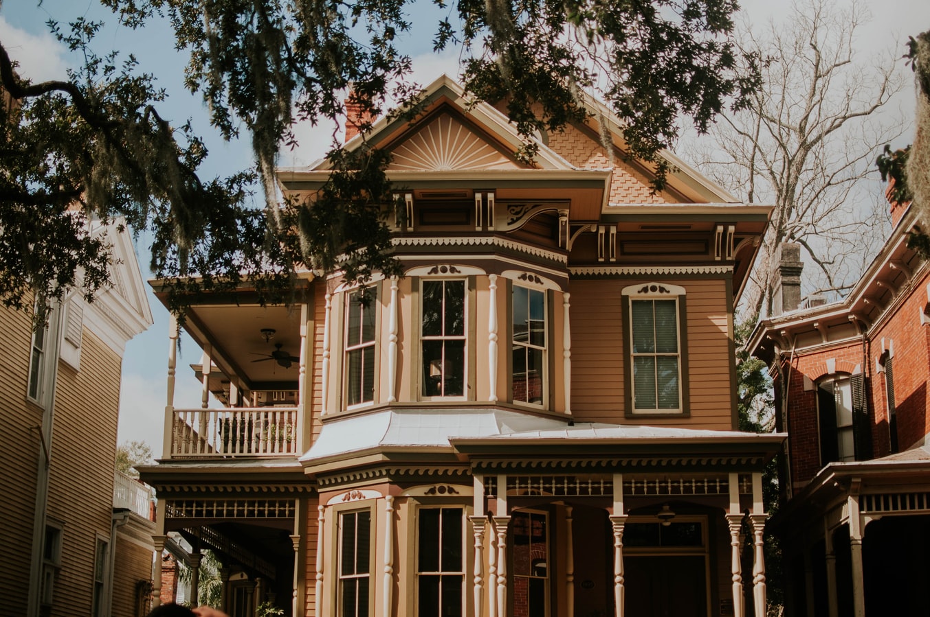 Stock photo of beautiful Victorian house.