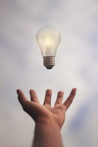 Stock photo of light bulb image as an idea.
