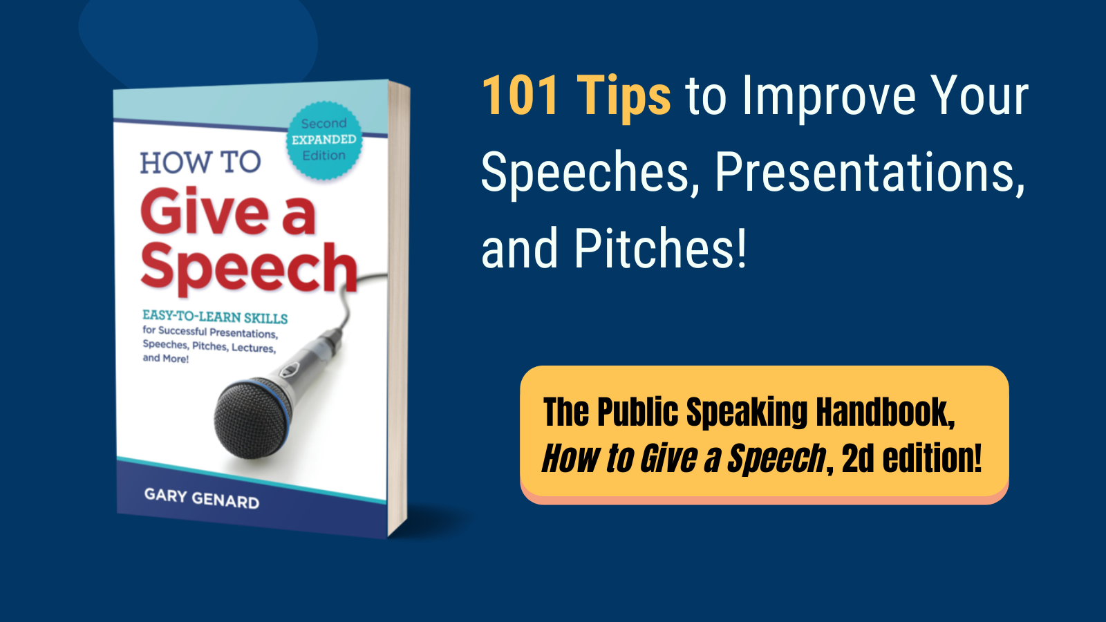 Dr. Gary Genard's Amazon best seller for business speeches, How to Give a Speech.