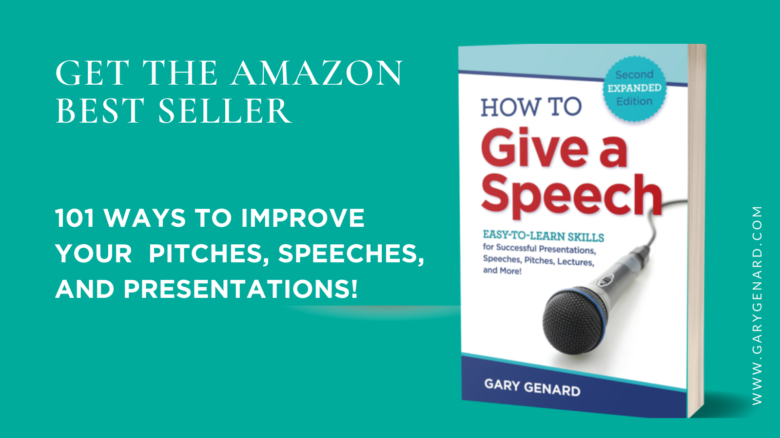 Dr. Gary Genard's book on speaking skills for business, The Public Speaking Handbook, How to Give a Speech