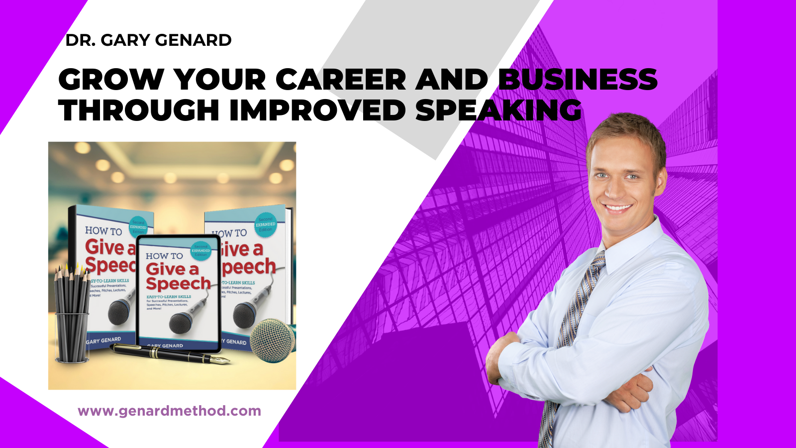 Dr. Gary Genard's book on how to improve your public speaking, How To Give a Speech