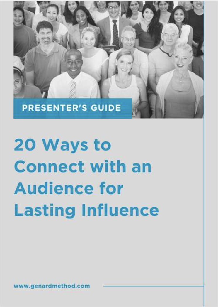 20 Ways to Connect with an Audience