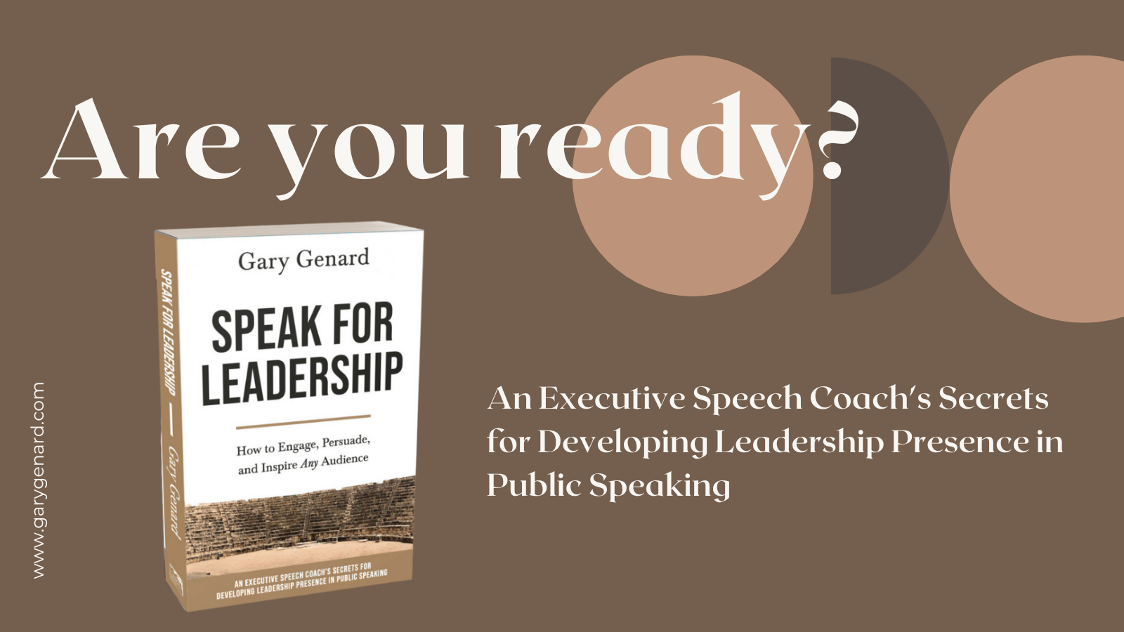 Dr. Gary Genard's book on speaking as a leader, Speak for Leadership
