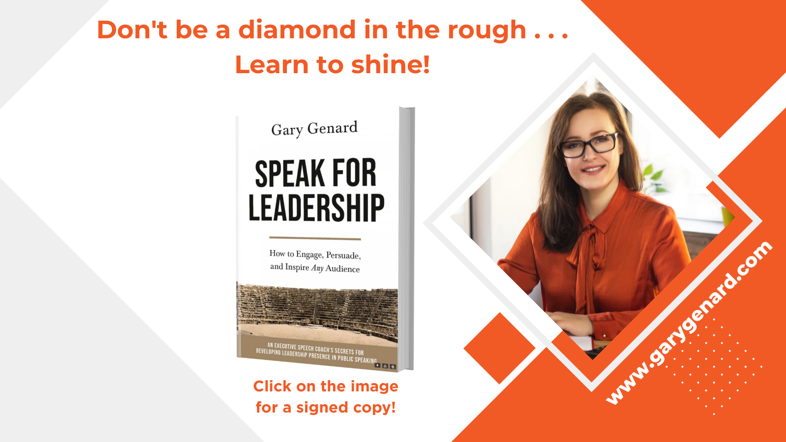 Dr. Gary Genard's book on speaking as a leader, Speak for Leadership.