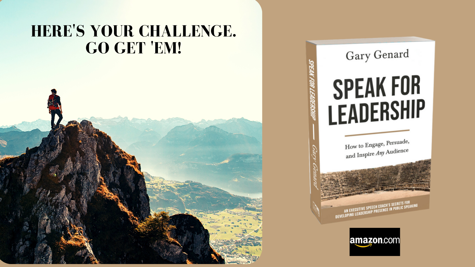 Dr. Gary Genard's book on speaking as a leader, Speak for Leadership.