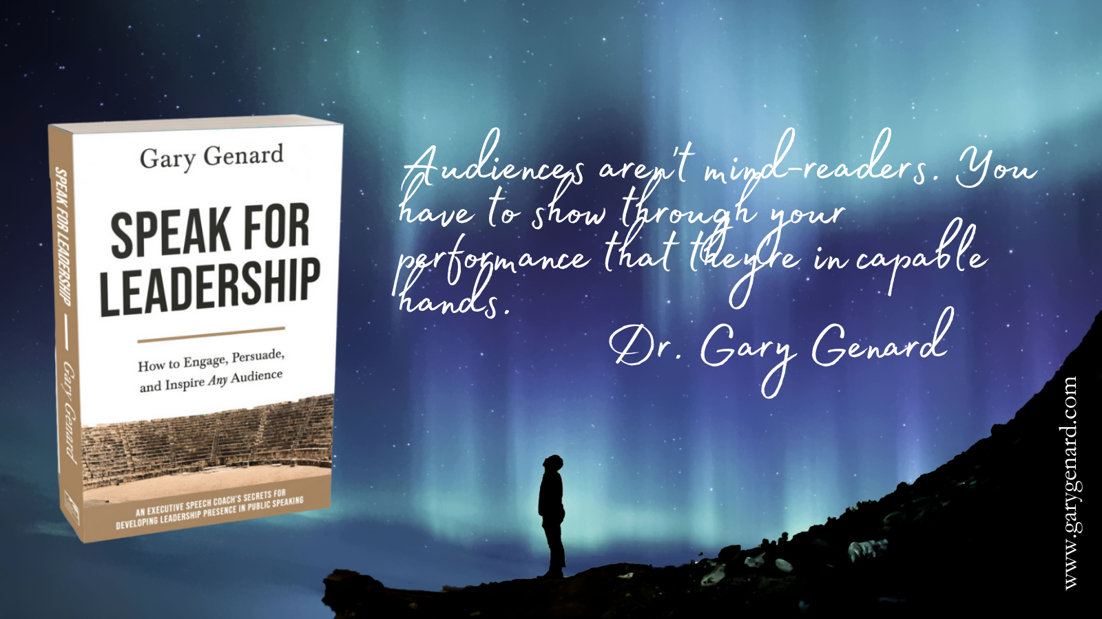Dr. Gary Genard's book on speaking as a leader, Speak for Leadership.