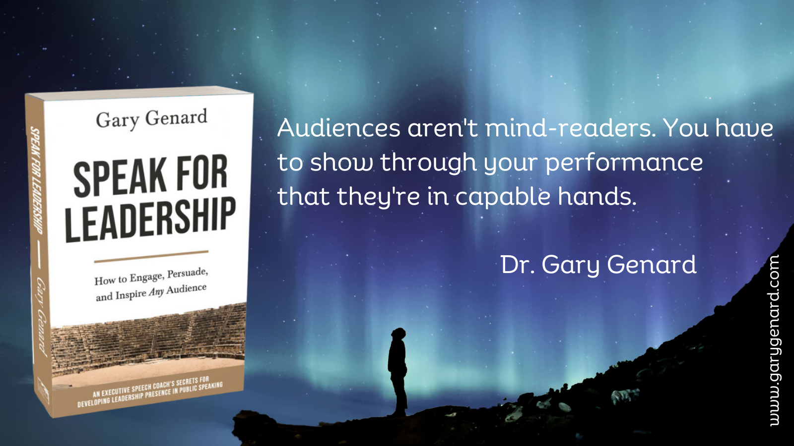 Dr. Gary Genard's book on speaking as a leader, Speak for Leadership.