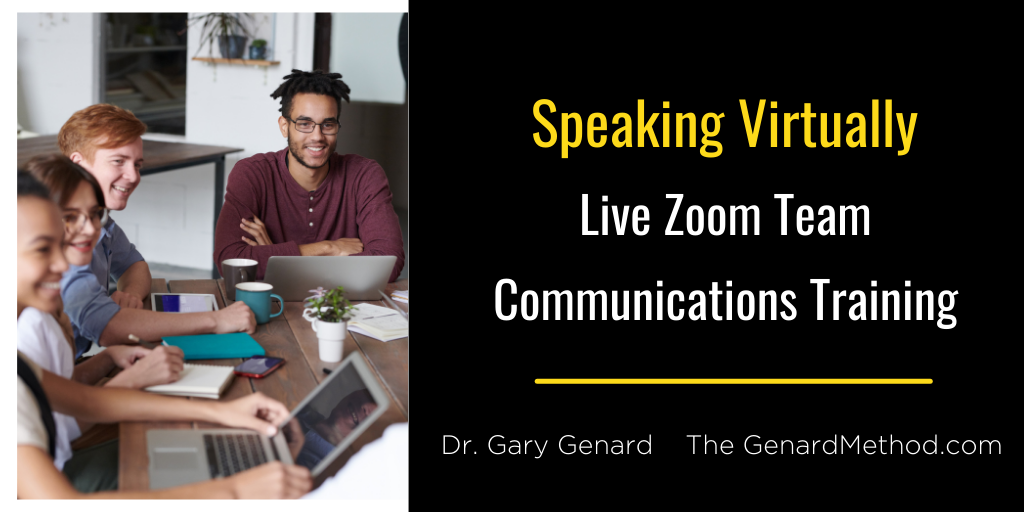 Dr. Gary Genard's Speaking Virtually online workshops.